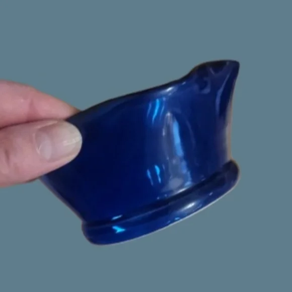 World Market Set Of 6 Colbalt Blue Ruffled Small Serving Bowls - Picture 3 of 5